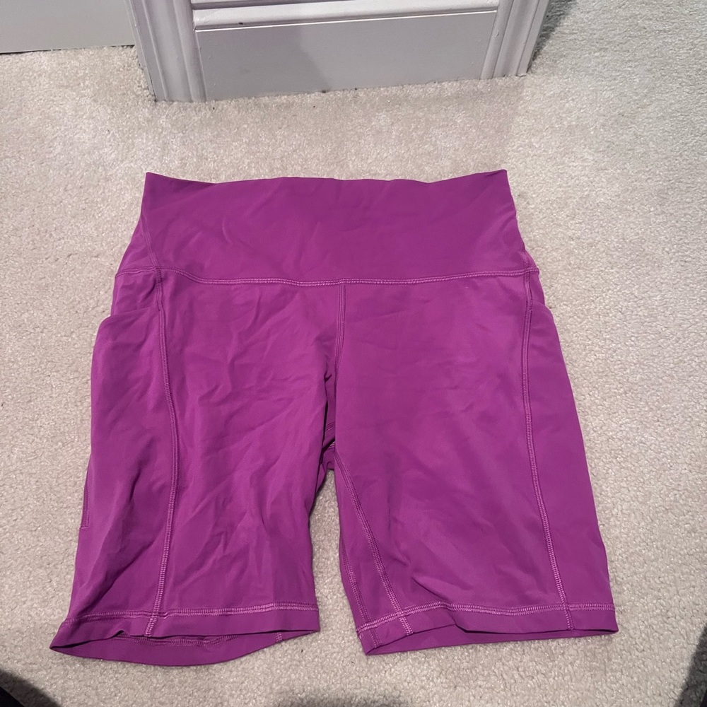 Lululemon High Rise Align Biker Shorts with Pockets 8” seam
